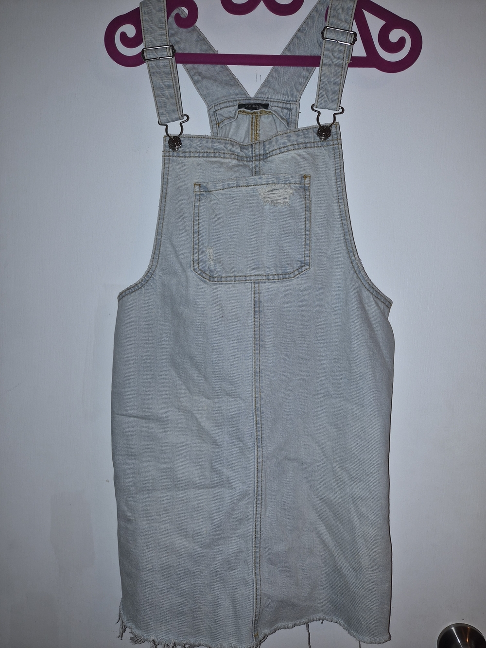 wild fable Light Wash Denim Overall Dress